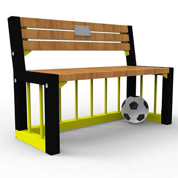 Straatmeubilair | Van de tekentafel | Savi's goalbank | image #1 |  ontwerpwedstrijd goalbank buitenbank straatmeubilair voetbalbank