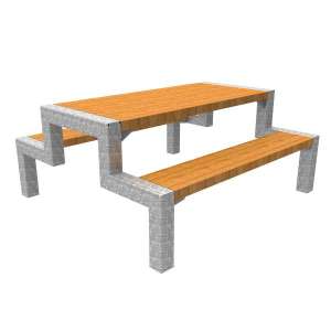 Straatmeubilair | Picknicksets en -tafels | FalcoBloc picknicktafel | image #1| straatmeubilair picknickset FalcoBloc