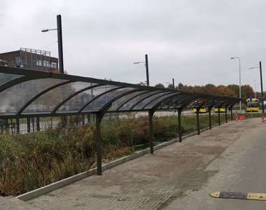 fietsparkeren fietsoverkapping uitbreiding